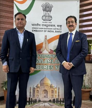 Sandeep Marwah Invited by Indian Embassy in Baku, Azerbaijan