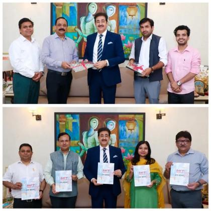 Sandeep Marwah Releases AAFT Journal at Marwah Studios