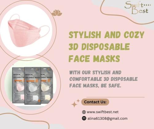 Stylish and Cozy 3D Disposable Face Masks