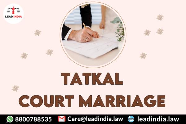 Tatkal Court Marriage