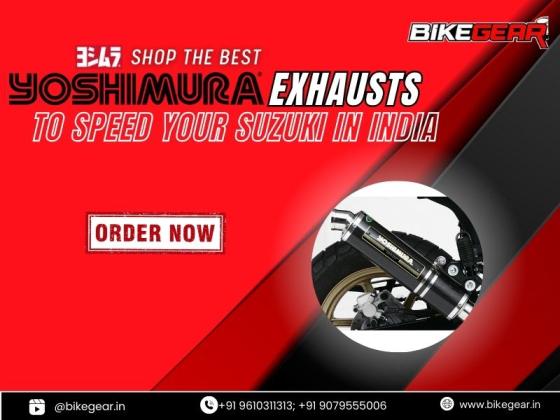 Shop the best Yoshimura Exhausts to speed your SUZUKI in India