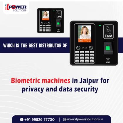 Which is the best distributor of biometric machines in Jaipur for privacy and data security