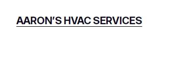 Aaron’s HVAC Services