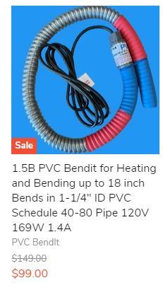 Bend furniture grade PVC Pipe