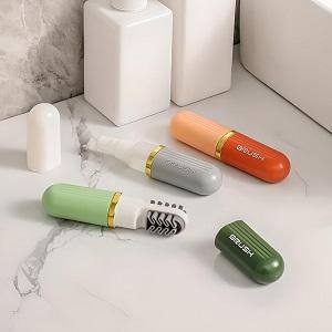 Clean efficiently with our 3-in-1 Eco-Friendly Portable Cleaning Brush with Liquid Dispenser!