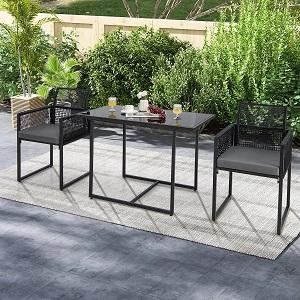 Dine al fresco with our stylish 3-piece outdoor dining set – perfect for cozy gatherings.