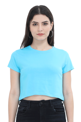 Indian Plain Crop Top with No Brand tag