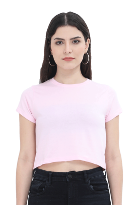 Indian Plain Crop Top with No Brand tag