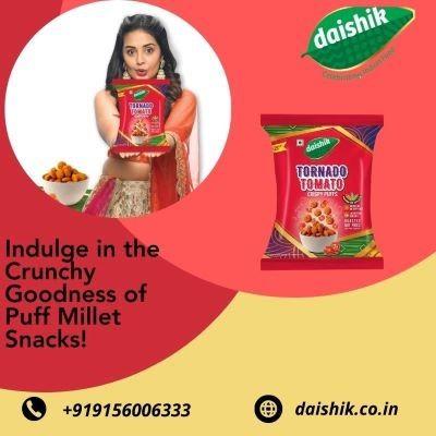 Indulge in the Crunchy Goodness of Puff Millet Snacks!