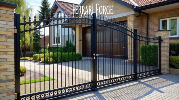 Metal Privacy Gate in California - Ferrari Forge