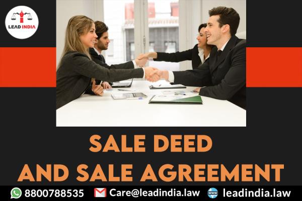 sale deed and sale agreement | top law firm | lead india