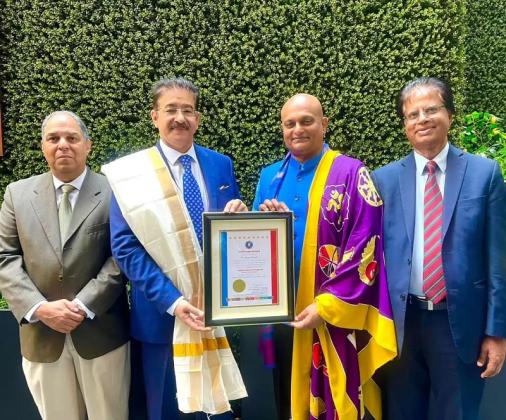 Sandeep Marwah Honored with Title “Lotus of World Peace” in the United States