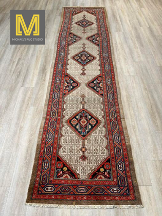 Stunning 3.2X13 Antique Persian Hamadan Rug – Now Available!