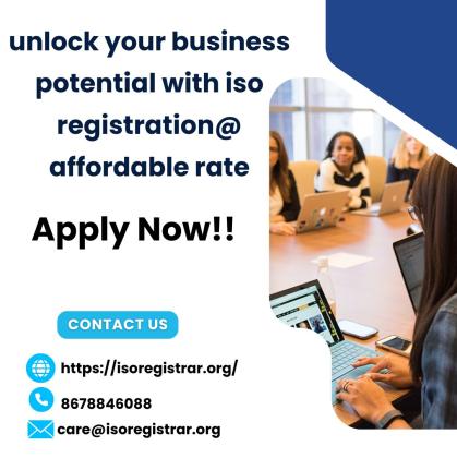 unlock your business potential with iso registration @ affordable rate