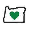 Heart in Oregon State Sticker | Heart Sticker Company
