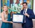 Renowned Spanish Actress Eva Jakubovska Visits Marwah Studios to Promote Cultural Relations