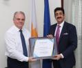 Sandeep Marwah Honored for Nine Years of Dedicated Service to Strengthening India-Cyprus Relations