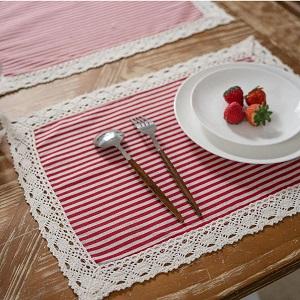 Add a touch of sophistication to your dining experience with these Elegant Geometric Lace Placemats