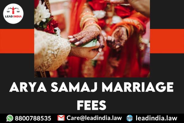 Arya Samaj Marriage Fees