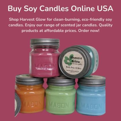 Buy Soy Candles Online USA - Harvest Glow Candles