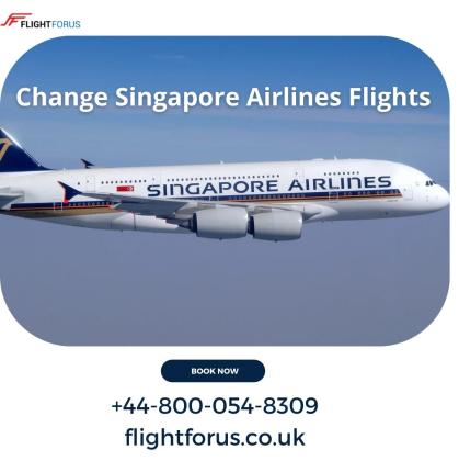 Change Singapore Airlines Flights | +44-800-054-8309 | Get SIA Flight Details