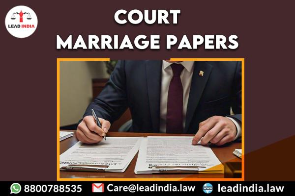 Court Marriage Papers Lead India