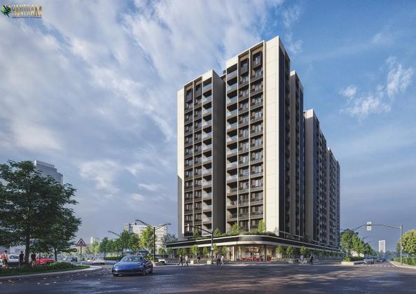 Elevate Your Vision: 3D Visualization of High-Rise Building Exteriors in Vadodara