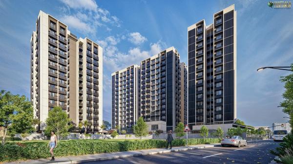 Elevate Your Vision: 3D Visualization of High-Rise Building Exteriors in Vadodara
