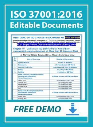 ISO 37001 Documents with Editable Files