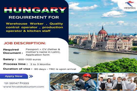 Job Opportunities in Hungary: Warehouse, Production, and Kitchen Staff