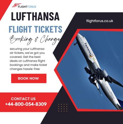 Lufthansa Flight Tickets, Booking & Changes | +44-800-054-8309 | for Assistance