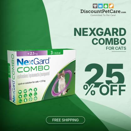Nexgard Combo for Cats - 25% Off + Free Shipping Now!