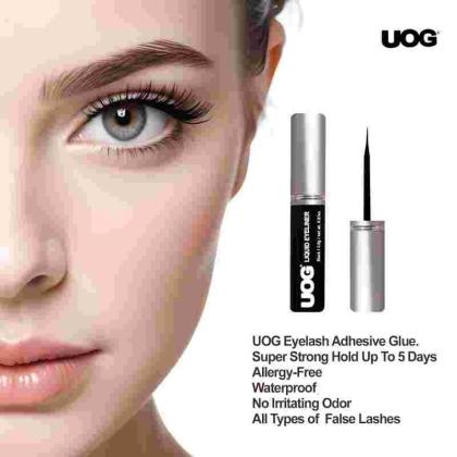 UOG Eyelash Adhesive: Strong, Waterproof Hold for Flawless Extensions