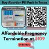 Buy Abortion Pill Pack in Texas - Affordable Pregnancy Termination at $109
