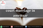 Court Marriage In Amritsar