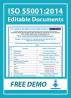 ISO 55001 Documents with Manual, Audit checklist, Procedures