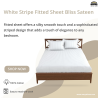 Luxurious Stripe Fitted Sheets - Various Colors & Sizes