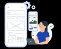 What are the key steps in the mobile app development process?