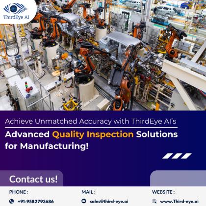 Achieve Unmatched Accuracy with ThirdEye AI’s Advanced Quality Inspection Solutions for Manufacturing