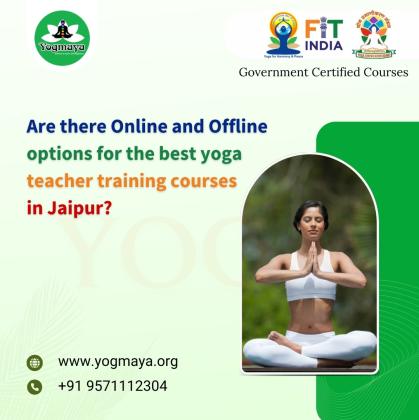 Are there online and Offline options for the best yoga teacher training courses in Jaipur?
