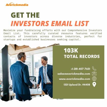 Best Offer to Get Premium Investors Email List for Marketing