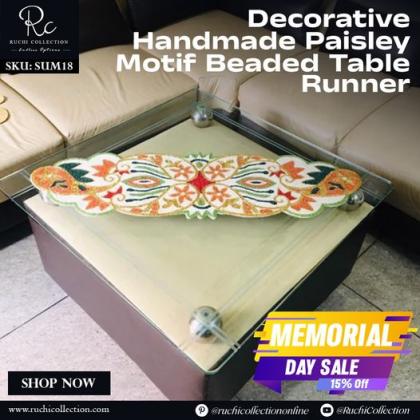 Buy Beaded Table runner online