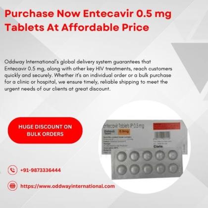 Buy Entecavir 0.5 mg Tablets at Exclusively Cheap Price