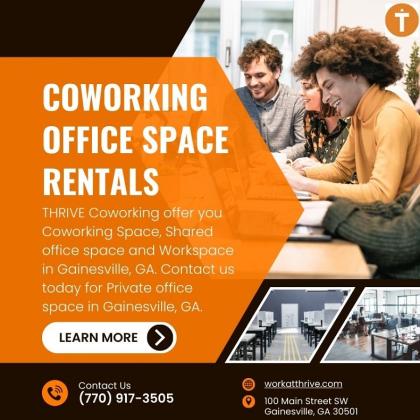 Coworking Space & Shared Office Space Gainesville, NC | Workspace - THRIVE