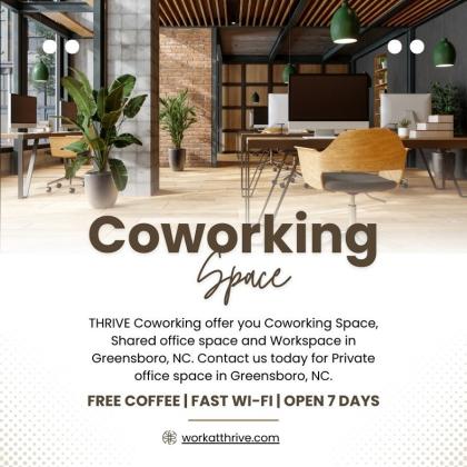 Coworking Space & Shared Office Space in Greensboro, NC | THRIVE Workspace