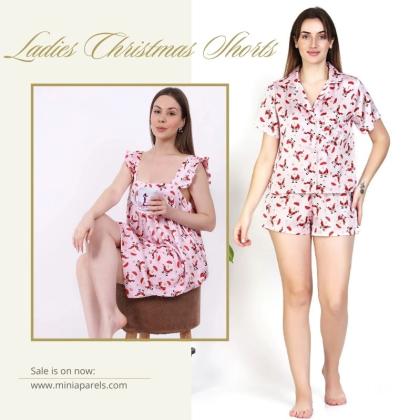 Get Ready for the Festivities with Mini Apparels Ladies Christmas Shorts