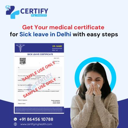 Get Your medical certificate for Sick leave in Delhi with easy steps