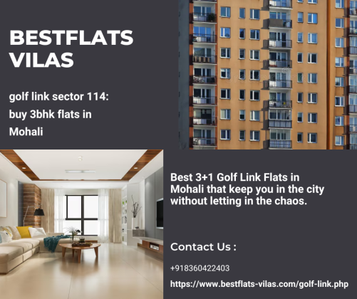 Golf Link Sector 114 Mohali: Luxury 2BHK & 3BHK Flats for Sale | Bestflatsvilas