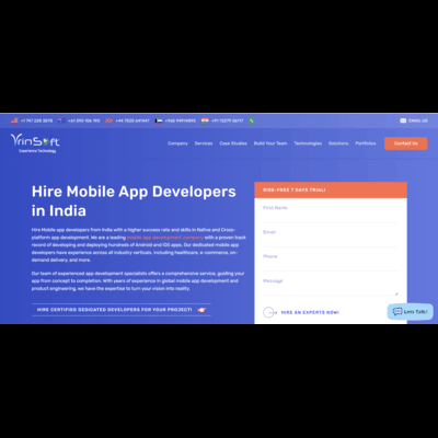 Hire mobile app developer in India for cutting-edge solutions tailored to your business needs