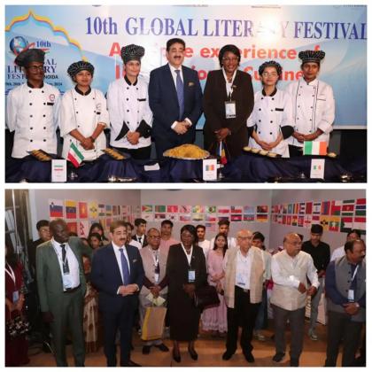 ICMEI Food Festival Showcases Cuisine from Chad at 10th Global Literary Festival Noida